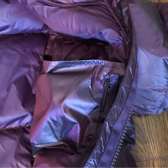 EDDIE BAUER LUNA PEAK Burgundy Quilted Down Hooded Parka Size XL NWT LAST ONE!! - Picture 5 of 14